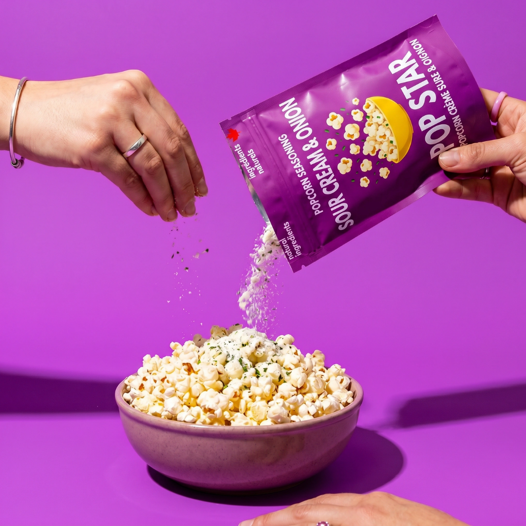 NEW** Pop Star - Sour Cream & Onion Popcorn Topper-2