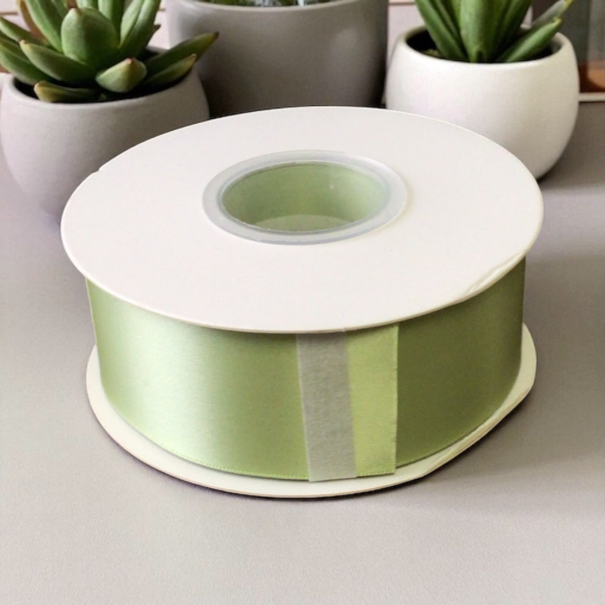 Satin Ribbon Double Face-French Green #524-3.8 cm Wide