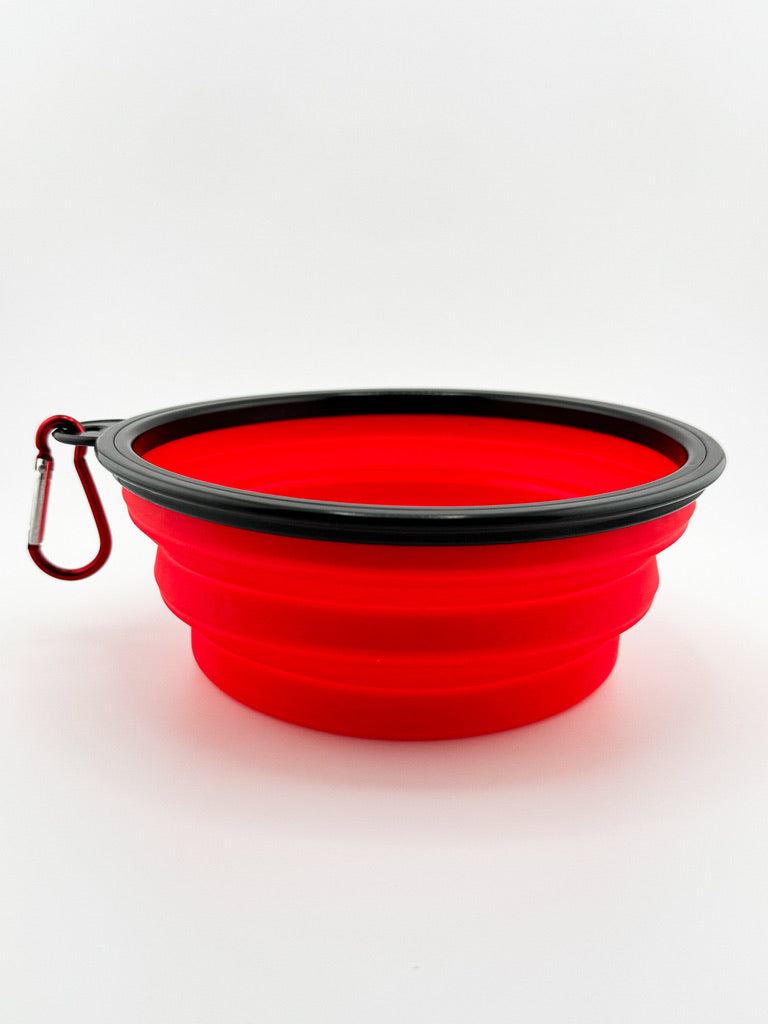 RED Foldable Dog Bowl-2