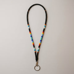 Round Beaded Lanyard(Black)-1