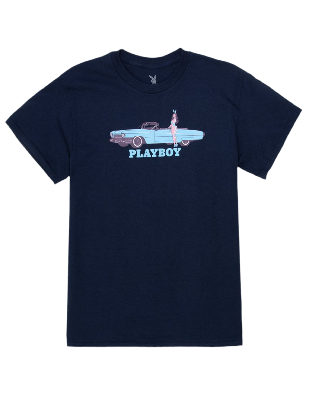 Color Bars X Playboy 'Polera Carshow' Tee - Navy-1