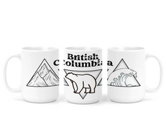 British Columbia Triangle Ceramic Mug | BC Mug-1