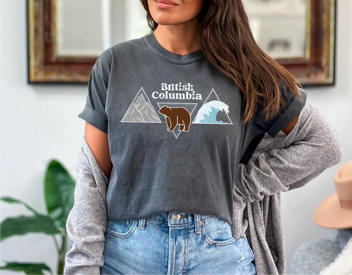 British Columbia Triangle Unisex T-shirt | BC Clothing-3