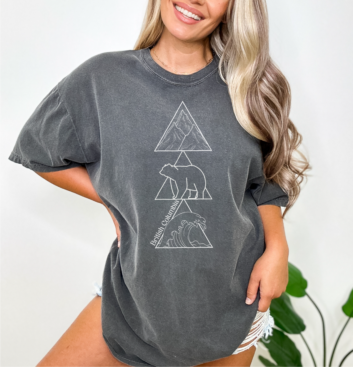 Geometric British Columbia Unisex T-shirt | B.C. Clothing-2