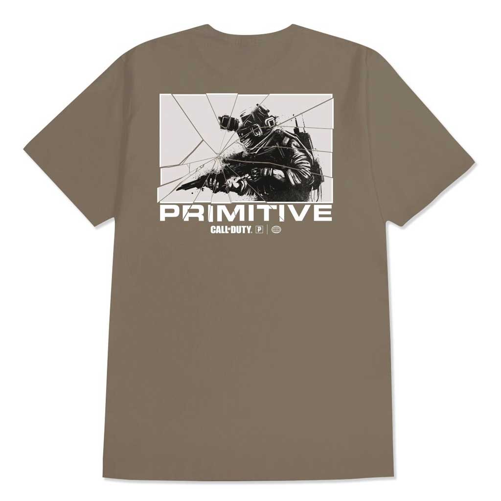 Primitive x COD 'Alpha' Tee - Safari Green-2