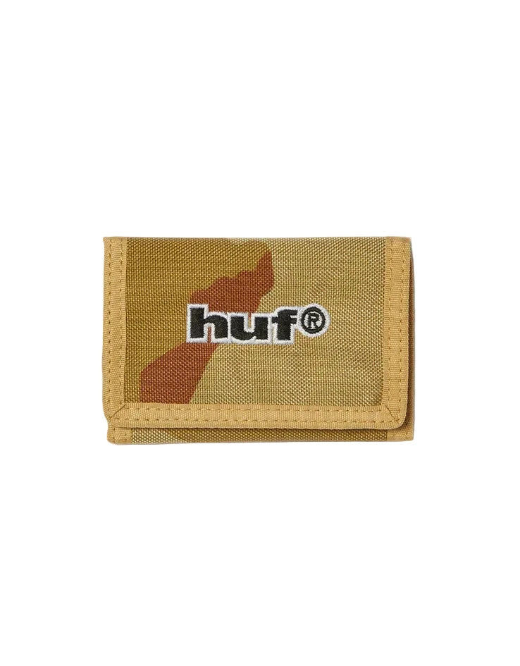 HUF '89 Logo' Wallet - Brown Camo-1