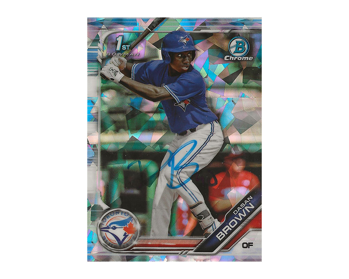 Dasan Brown Autographed 2019 Bowman Chrome Draft MOJO #BDC-63 Baseball Card-1