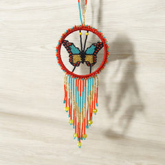 Red and Golden Butterfly Dream Catcher-1