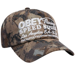 Obey 'Speed Squad' 5-Panel Snapback Cap - Fence Camo Multi-1