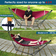 Hamaca plegable original con soporte-9