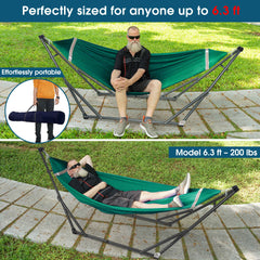 Hamaca plegable original con soporte-58