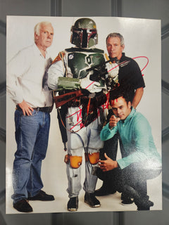 Star Wars – Boba Fett Autographed 8x10 Photo | Signed by Dickey Beer with Stunts | Featuring Bulloch, Beer & Morrison-1