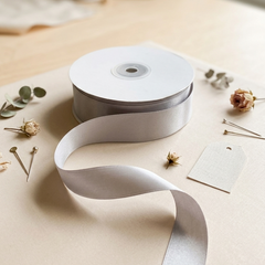 30 Meter Double Face Grey #012 Ribbon Roll-1