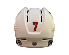 Brock Faber Autographed Minnesota Wild CCM White Replica Helmet-3