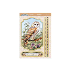 Ensemble Deco-Large Magnifiques Oiseaux - Belle Chouette Effraie-2