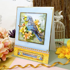 Beautiful Birds Deco-Large Set - Budgie Blossoms-7