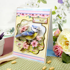 Beautiful Birds Deco-Large Set - Brilliant Blue Tit-5