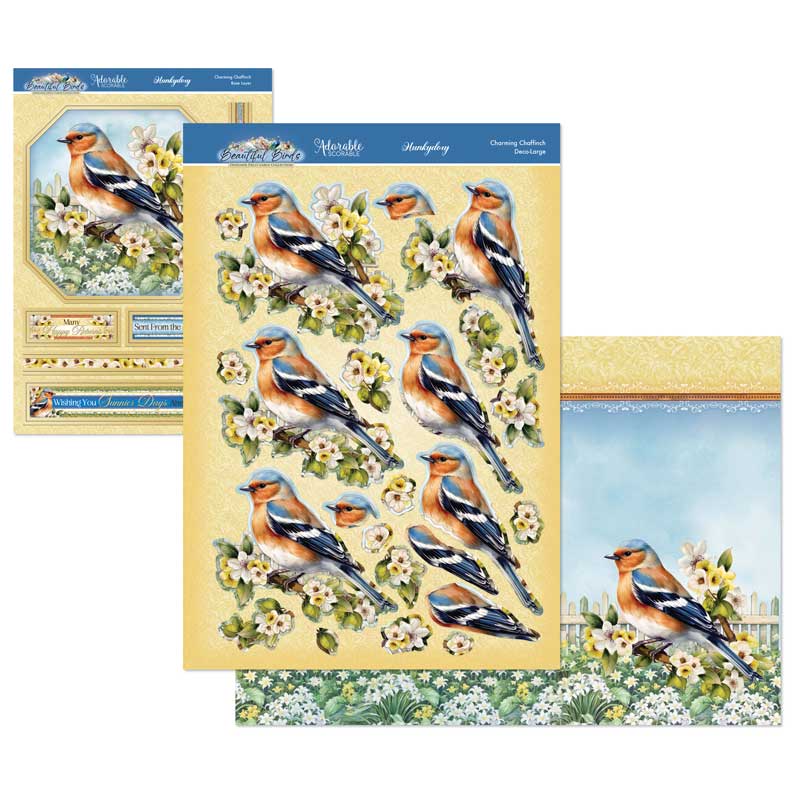 Beautiful Birds Deco-Large Set - Charming Chaffinch-1