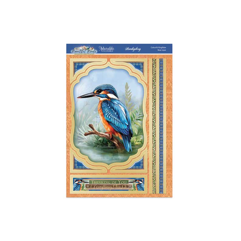 Beautiful Birds Deco-Large Set - Colourful Kingfisher-2
