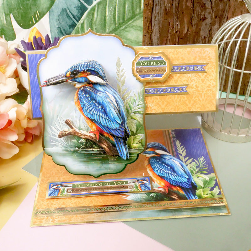 Beautiful Birds Deco-Large Set - Colourful Kingfisher-5