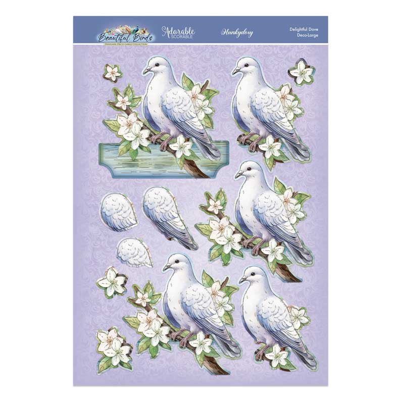 Beautiful Birds Deco-Large Set - Delightful Dove-3