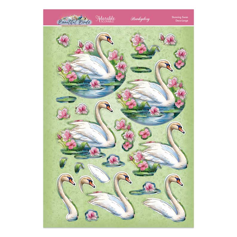 Beautiful Birds Deco-Large Set - Stunning Swan-3