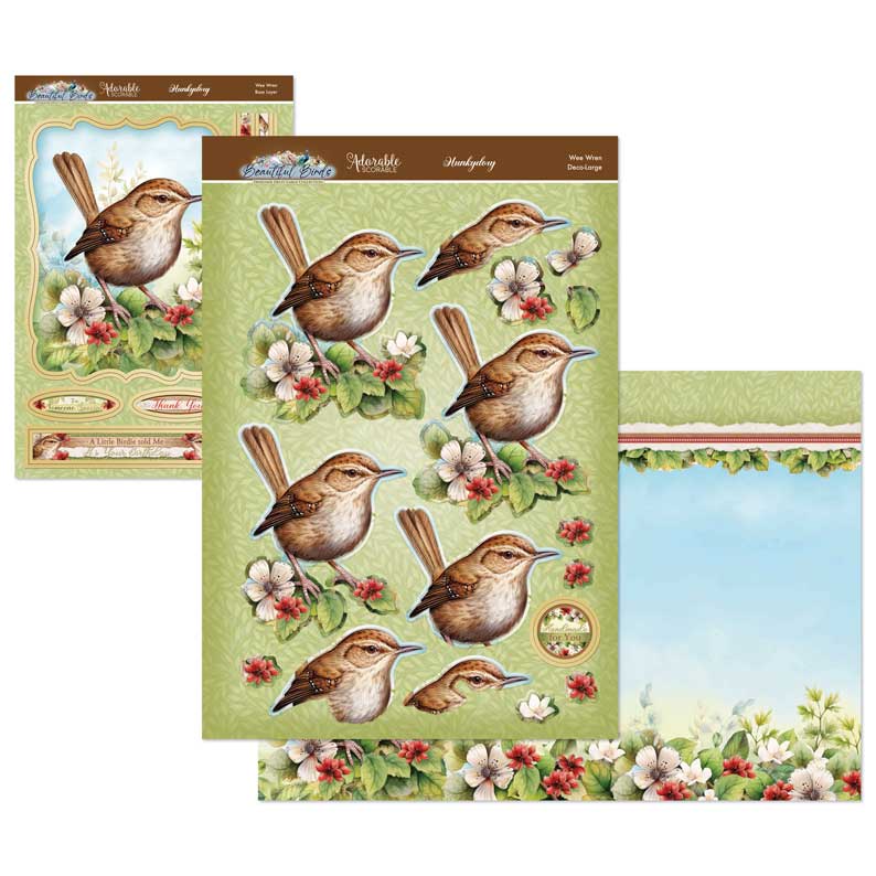 Beautiful Birds Deco-Large Set - Wee Wren-1