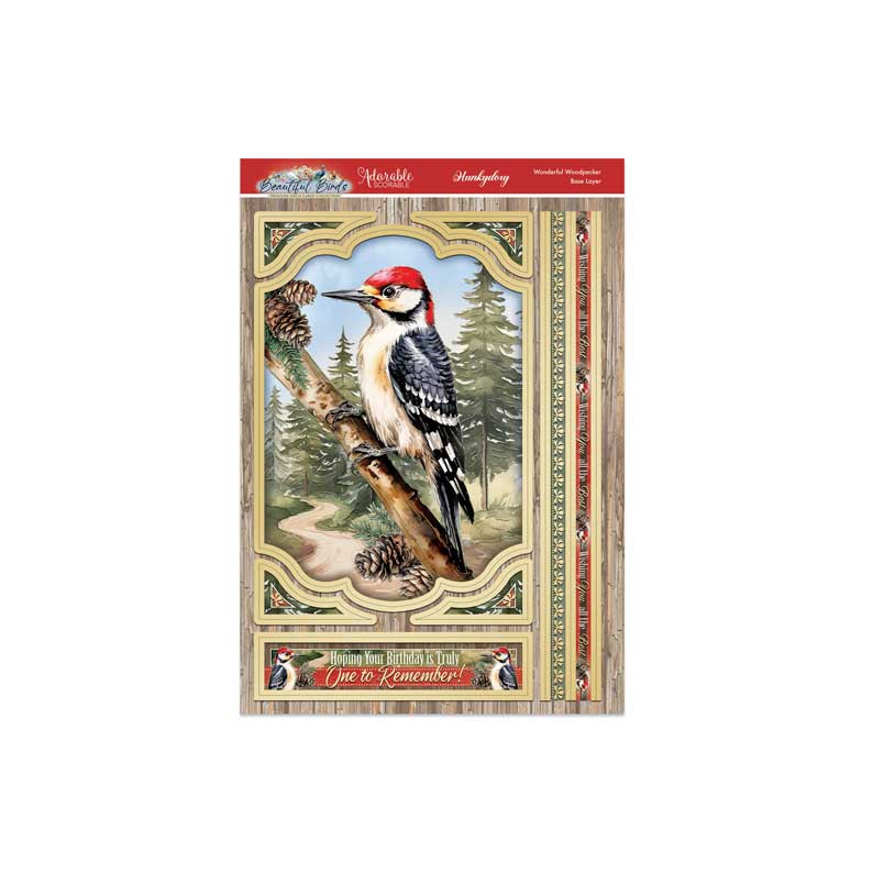 Beautiful Birds Deco-Large Set - Wonderful Woodpecker-2