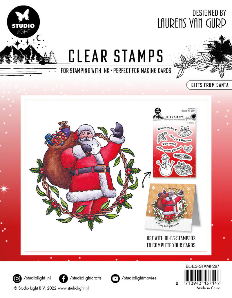 BL Clear Stamp Gifts From Santa Essentials 120x120x3mm 1 PC nr.297-2