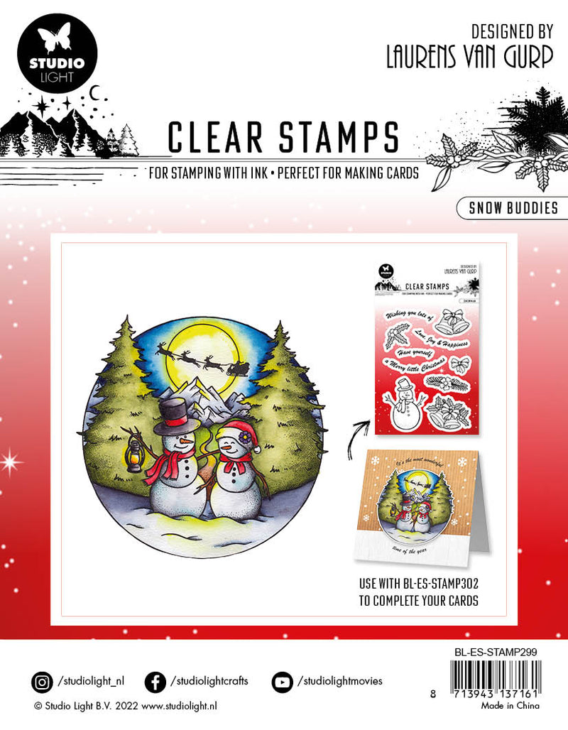 BL Clear Stamp Snow Buddies Essentials 120x120x3mm 1 PC nr.299-3