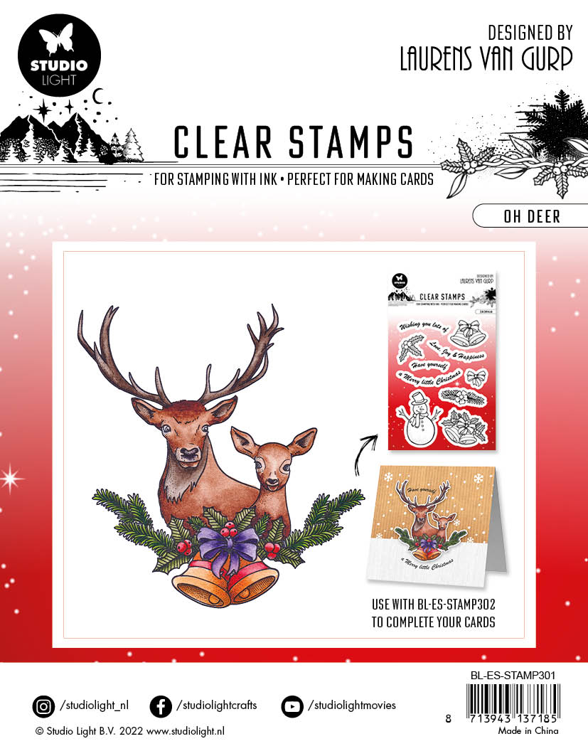 BL Clear Stamp Oh Deer Essentials 120x120x3mm 1 PC nr.301-2