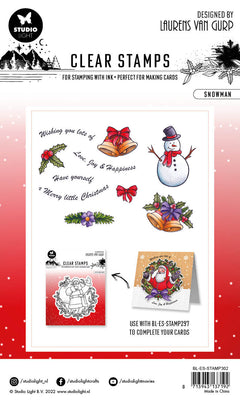 BL Clear Stamp Snowman Essentials 105x148x3mm 10 PC nr.302-2
