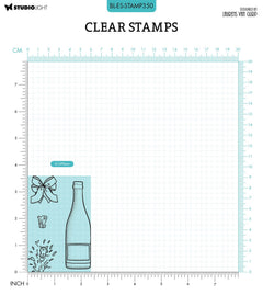 BL Clear Stamp Champagne By Laurens 105x74x3mm 4 PC nr.350-2