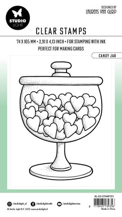 BL Clear Stamp Candy Jar By Laurens 105x74x3mm 1 PC nr.351-4