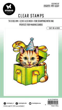 BL Clear Stamp Cat In A Box Essentials 82x64x3mm 1 PC nr.408-4