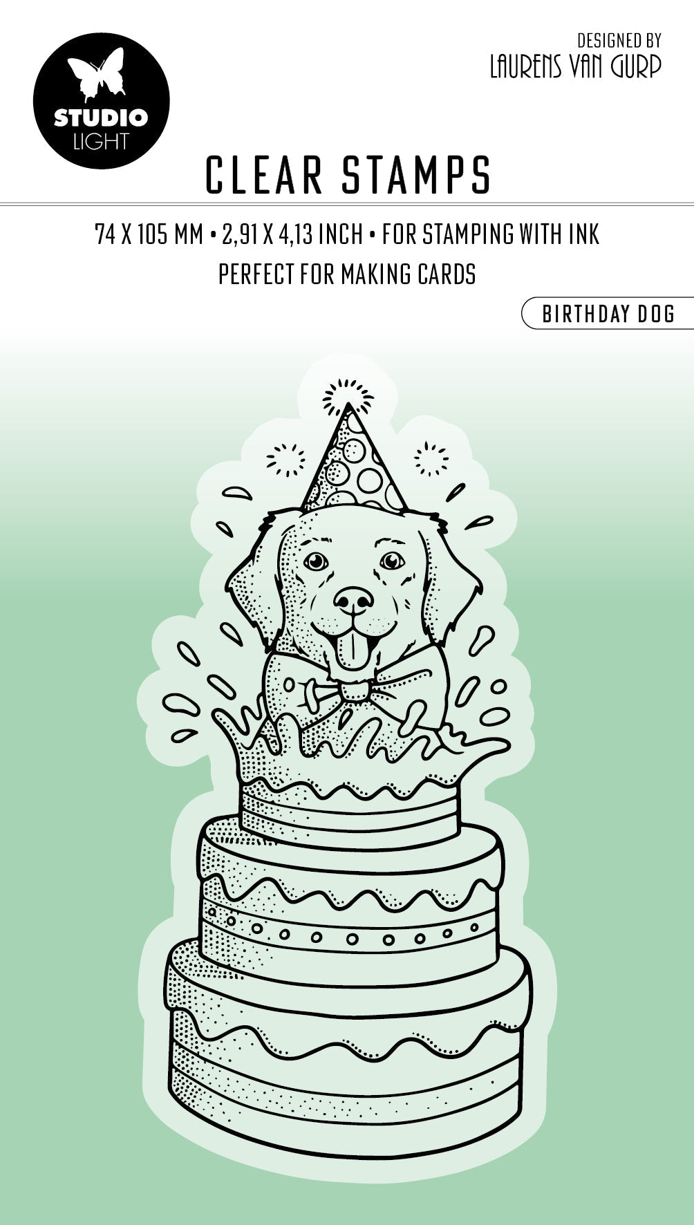 BL Clear Stamp Birthday Dog Essentials 96x45x3mm 1 PC nr.410-1