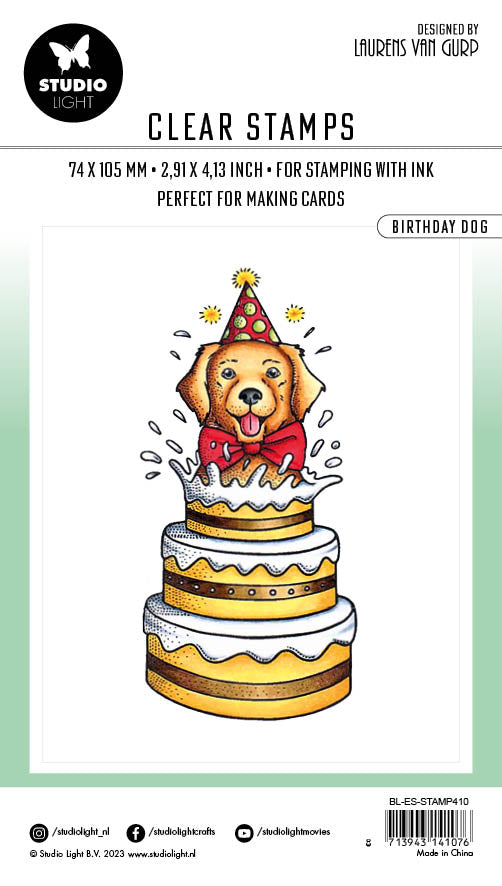 BL Clear Stamp Birthday Dog Essentials 96x45x3mm 1 PC nr.410-4