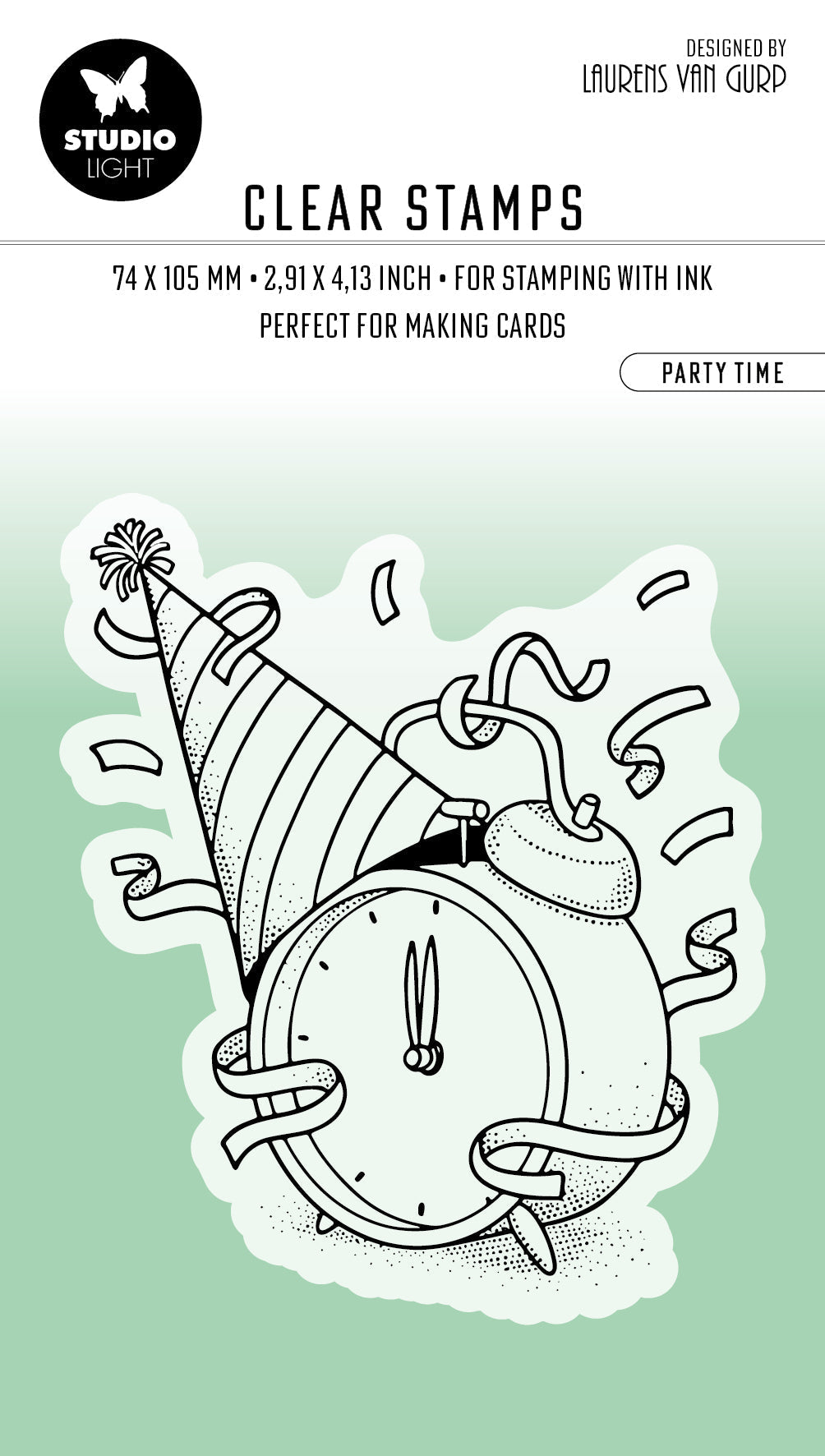 BL Clear Stamp Party Time Essentials 80x67x3mm 1 PC nr.411-1