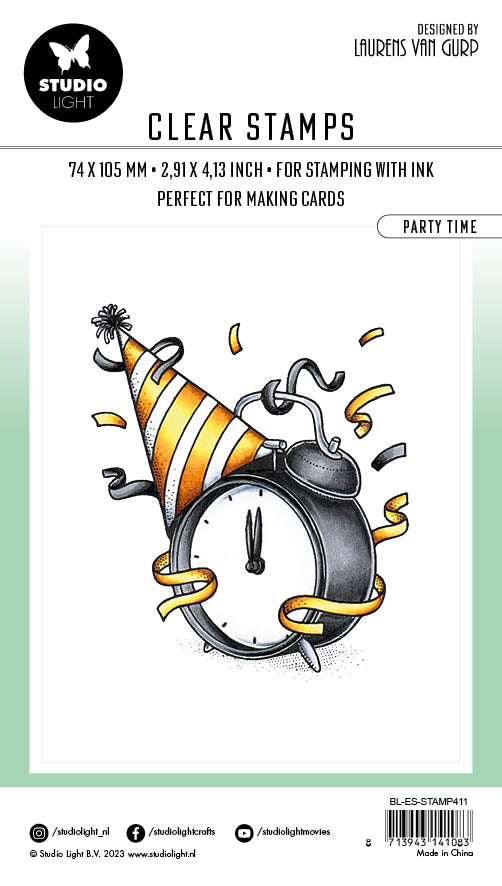 BL Clear Stamp Party Time Essentials 80x67x3mm 1 PC nr.411-4