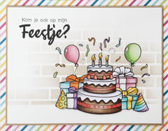 BL Clear Stamp Cake Party Essentials 80x64x3mm 1 PC nr.412-3