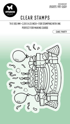 BL Clear Stamp Cake Party Essentials 80x64x3mm 1 PC nr.412-1