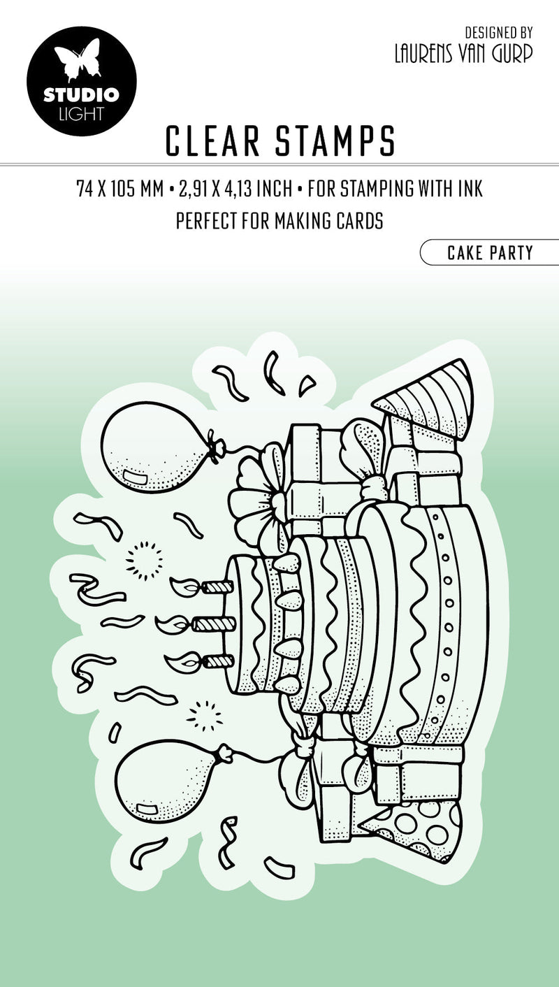 BL Clear Stamp Cake Party Essentials 80x64x3mm 1 PC nr.412-1
