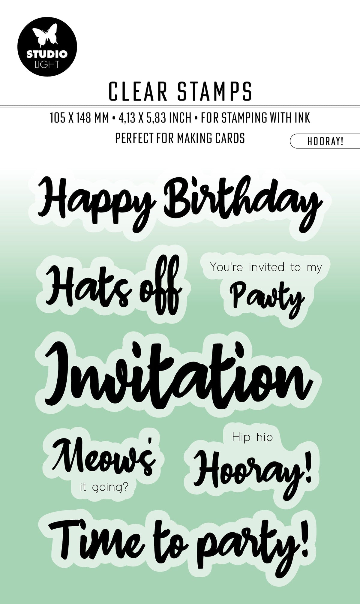 BL Clear Stamp Hooray! Essentials 132x94x3mm 7 PC nr.414-1