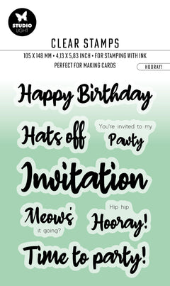 BL Clear Stamp Hooray! Essentials 132x94x3mm 7 PC nr.414-1