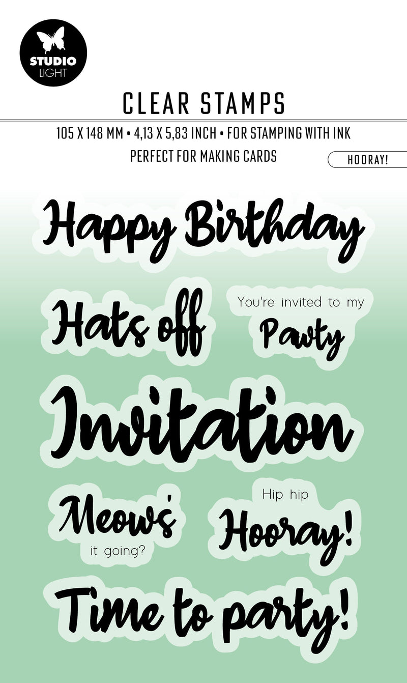 BL Clear Stamp Hooray! Essentials 132x94x3mm 7 PC nr.414-1