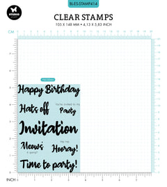 BL Clear Stamp Hooray! Essentials 132x94x3mm 7 PC nr.414-2