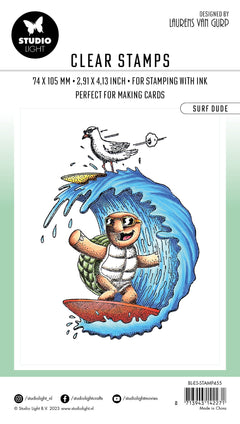 BL Clear Stamp Surf Dude By Laurens 89x64x3mm 1 PC nr.455-4