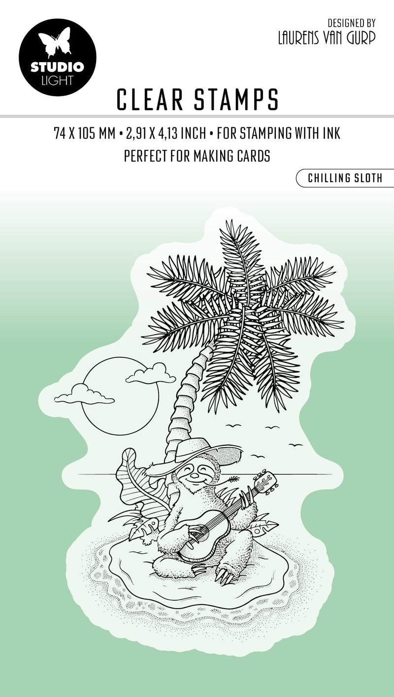 BL Clear Stamp Chilling Sloth By Laurens 91x63x3mm 1 PC nr.459-1