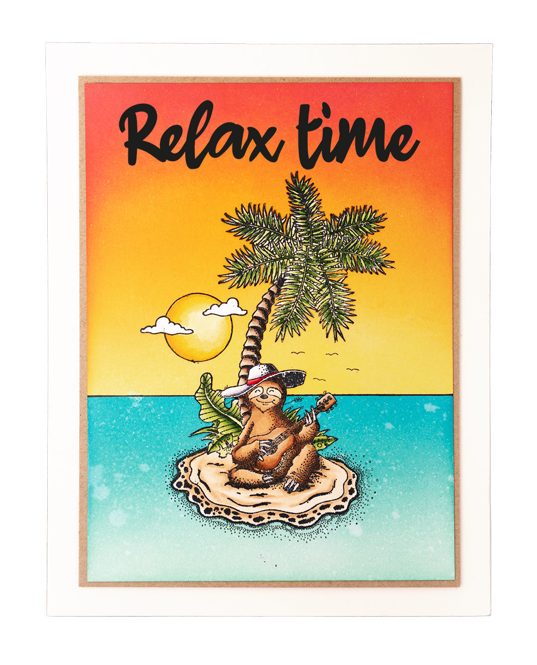 BL Clear Stamp Chilling Sloth By Laurens 91x63x3mm 1 PC nr.459-3