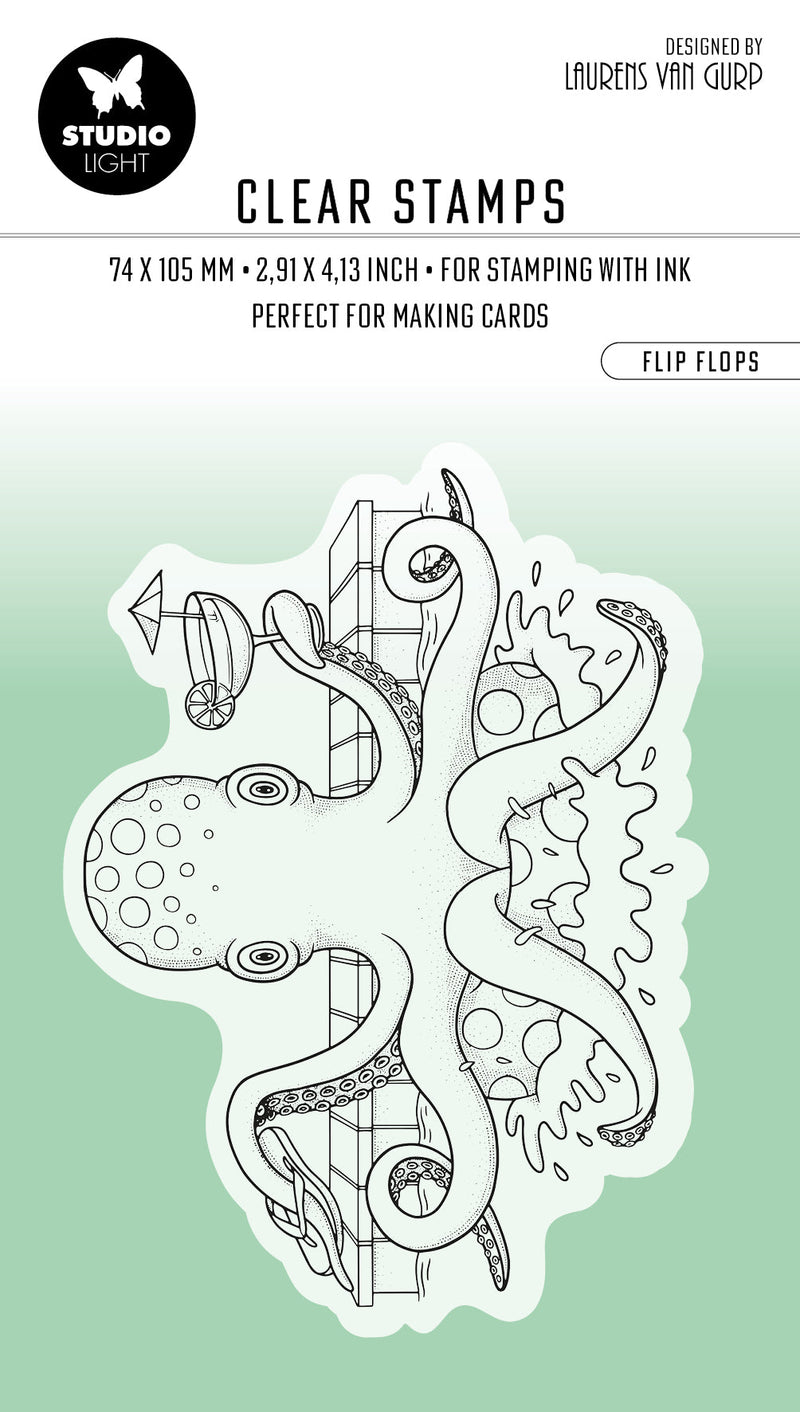 BL Clear Stamp Flip Flops By Laurens 63x89x3mm 1 PC nr.460-1